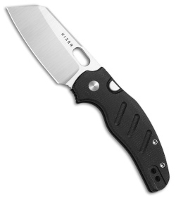 Kizer Sheepdog Sheepsfoot Button Liner Lock Knife Black Micarta (3" Satin)