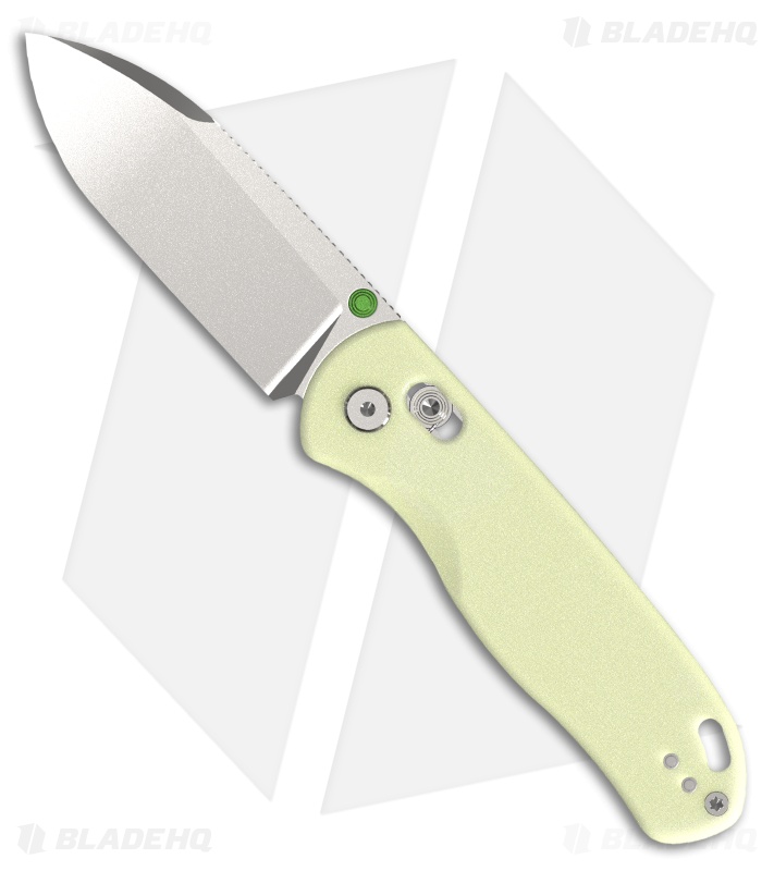 Kizer Drop Bear Clutch Lock Knife Yellow GID G-10 (3" Stonewash)