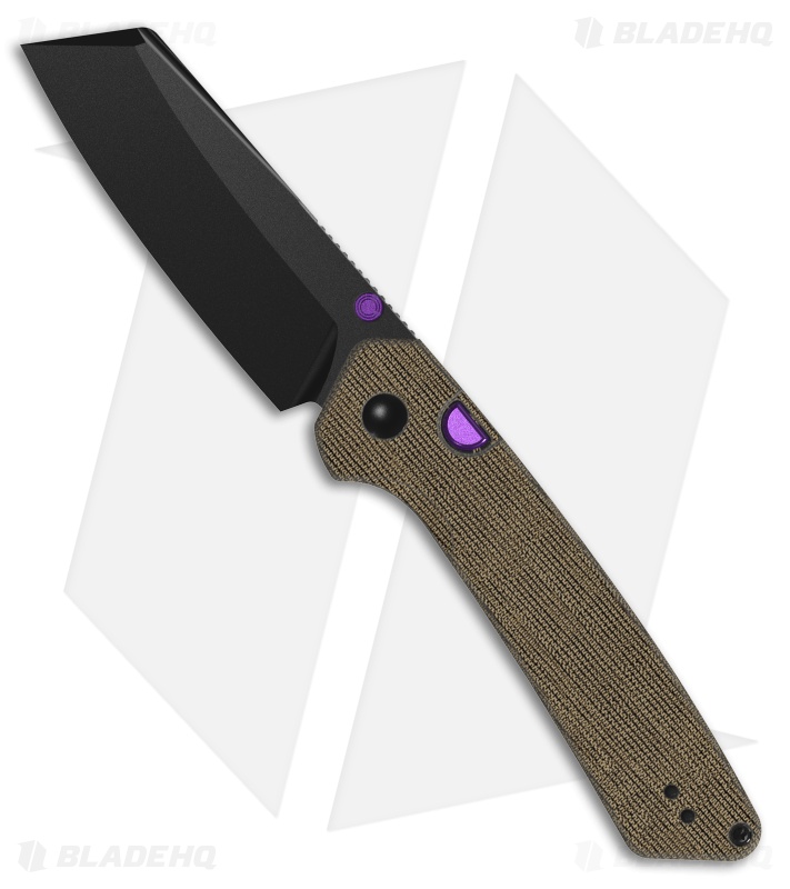 Kizer Madrac | Norplex UltreX Micarta | Black PVD