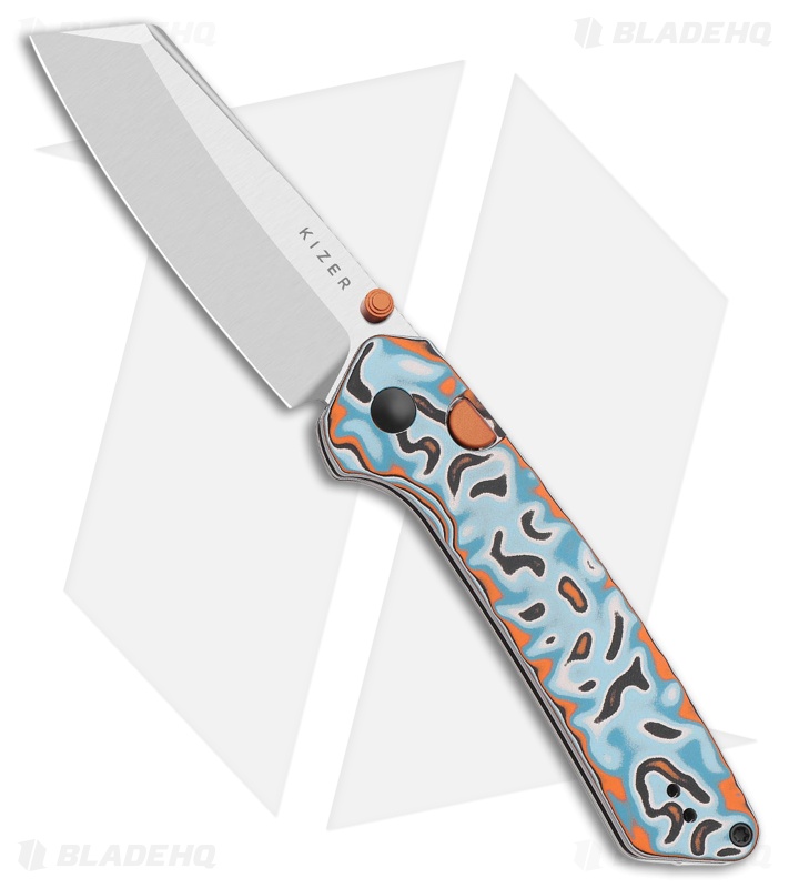 Kizer Madrac | Vortex Pattern Micarta | Satin