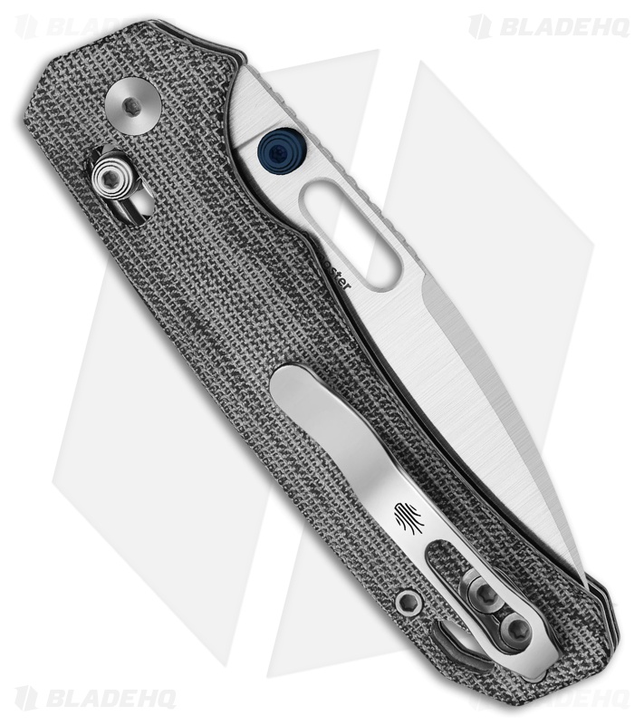 Kizer Outposter Crossbar Lock Knife BLK Norplex UltreX Micarta (3.3" Satin)