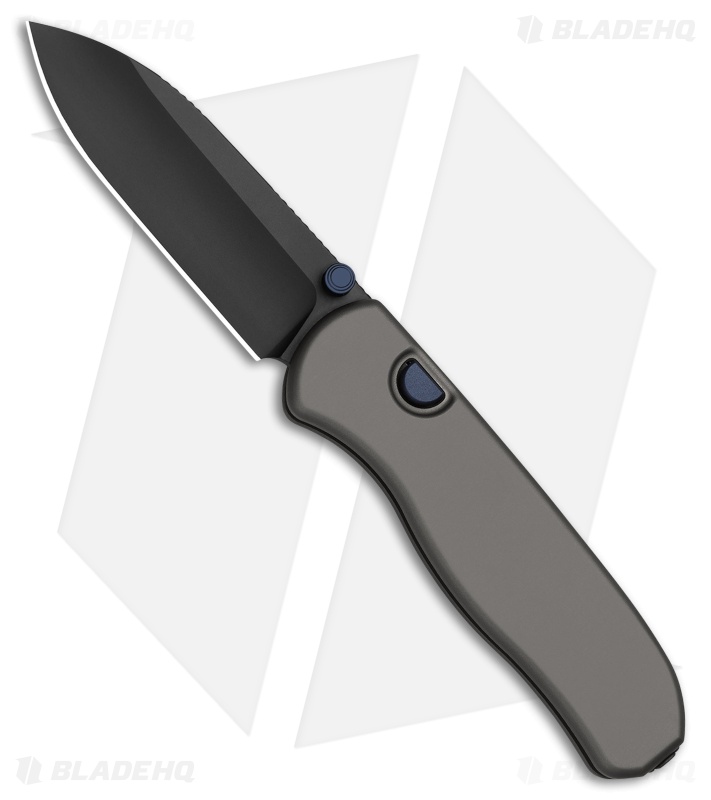 Kizer Drop Bear Zero Button Liner Lock Knife Dark Gray Al (3.1") *DISC*