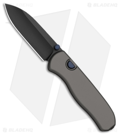 Kizer Drop Bear Zero Button Liner Lock Knife Dark Gray Al (3.1") *DISC*