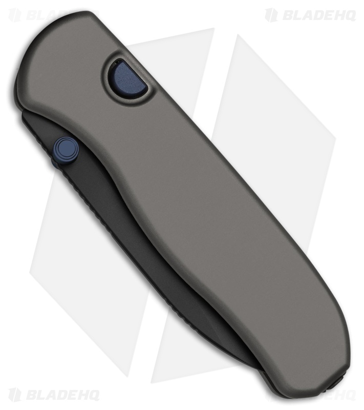 Kizer Drop Bear Zero Button Liner Lock Knife Dark Gray Al (3.1") *DISC*