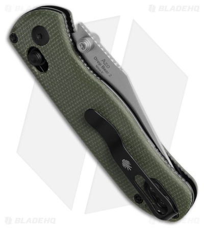 Kizer Azo Drop Bear II Clutch Lock Knife Micarta V3619.2KC1