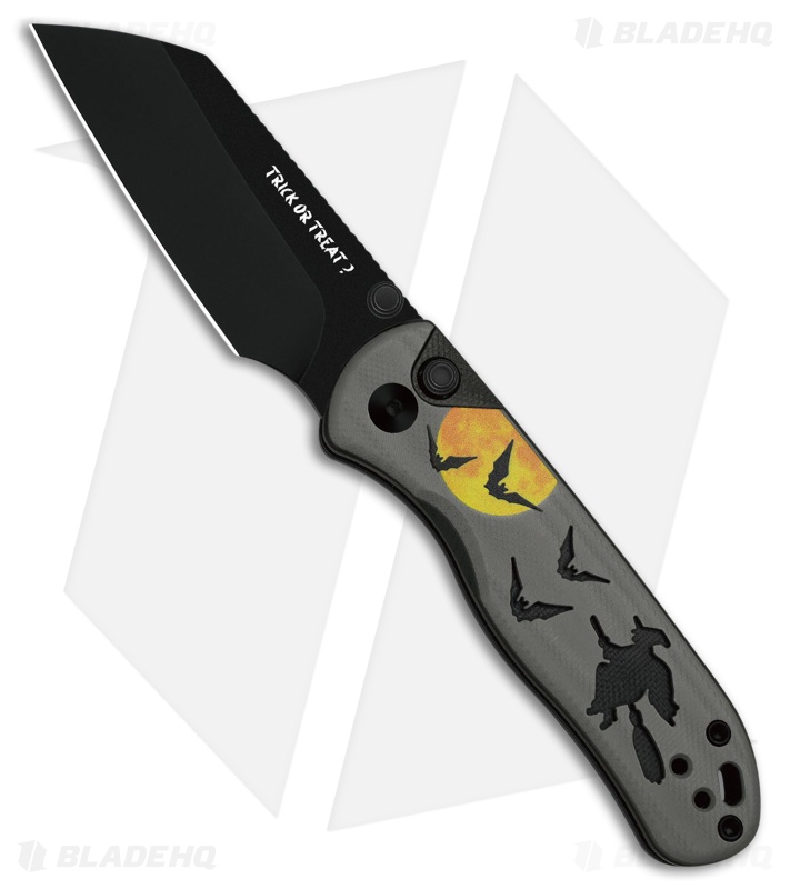 Kizer Azo Drop Bear II Button Lock Knife G-10 Halloween Wharncliffe