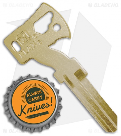 Klecker Knives KLAX Key Blank - Brass