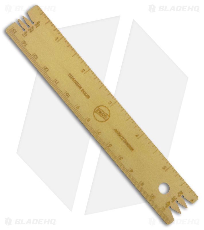 KNAFS Titanium Ruler/Edge Angle Finder Gold Blade HQ