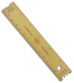 KNAFS Titanium Ruler/Edge Angle Finder | Gold | Blade HQ