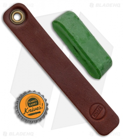 KNAFS Leather Strop + Ultra Fine Strop Compound