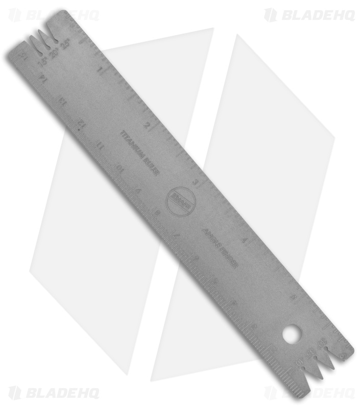 KNAFS Titanium Ruler + Knife Angle Finder
