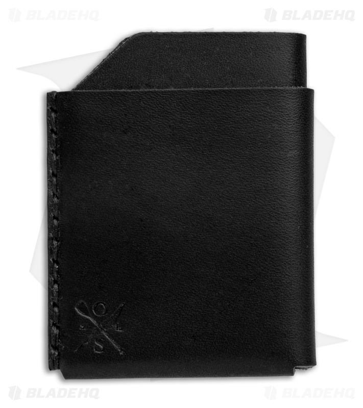 Open Sea Leather Co. Hot Rack Black Wallet w/ Black Stitching
