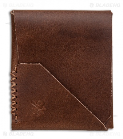 Open Sea Leather Co. Topsider Wallet Walnut w/ Havana Stitching