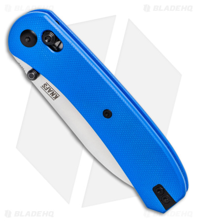 KNAFS Lander 2 EDC Clutch Lock Knife Fast Swap Scales Blue G-10 (3.25" SW)