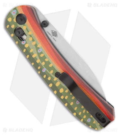 KNAFS Lander 2 Pre-Built Clutch Lock Knife Brook Trout G-10 (3.25" SW)