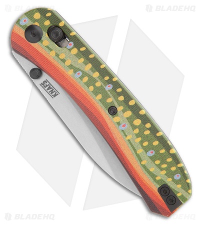 KNAFS Lander 2 Pre-Built Clutch Lock Knife Brook Trout G-10 (3.25" SW)