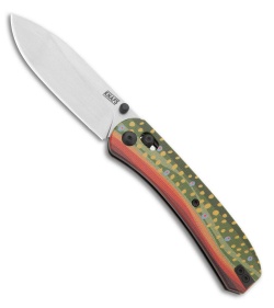 KNAFS Lander 2 Pre-Built Clutch Lock Knife Brook Trout G-10 (3.25" SW)
