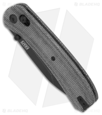 KNAFS Lander 2 Tanto Clutch Lock Knife Black Micarta (3.25" Black SW)
