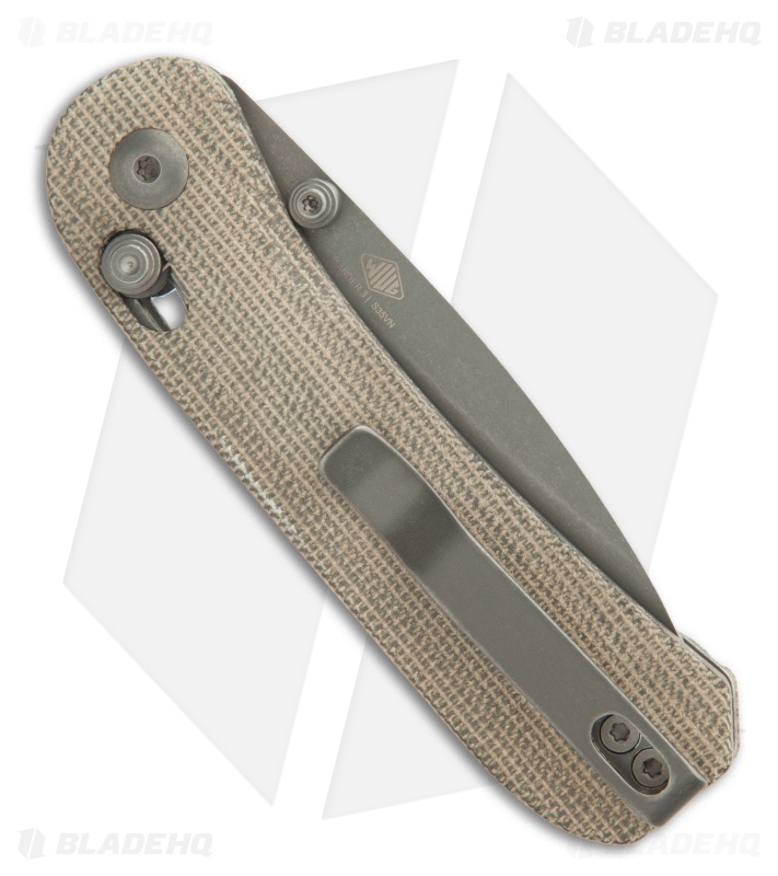 KNAFS Lander 3 Clutch Lock Knife Moondust Micarta