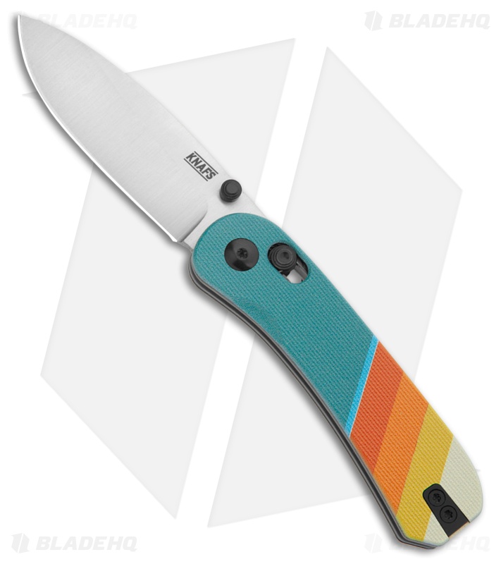 KNAFS Lander 3 Pre-Built Knife Good Vibes G-10 S35VN
