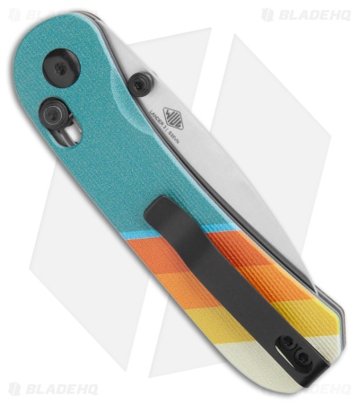 KNAFS Lander 3 Pre-Built Clutch Lock Knife Good Vibes G-10 (2.75" SW)