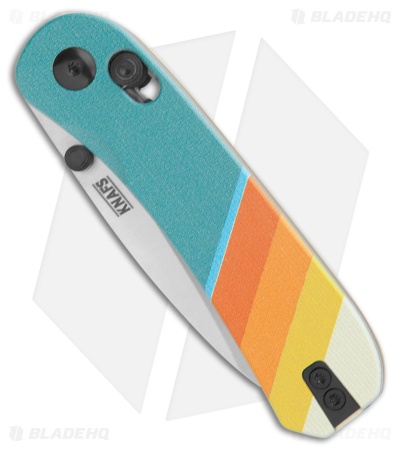 KNAFS Lander 3 Pre-Built Clutch Lock Knife Good Vibes G-10 (2.75" SW)