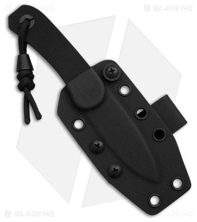 KNAFS Lander 4 Fixed Blade Knife Black G-10 (2.6" Black SW D2)