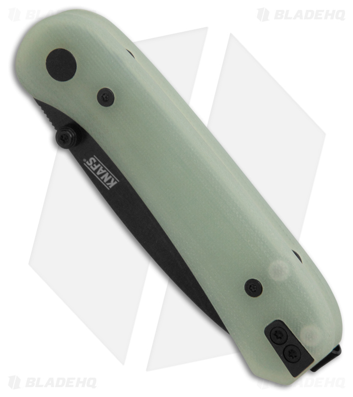 Knafs Co. Lander EDC Knife| Jade G-10 (Black) - Blade HQ
