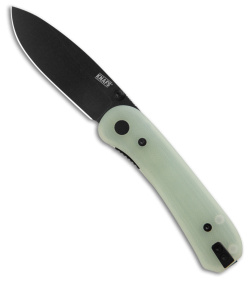 KNAFS Lander EDC Liner Lock Knife Fast Swap Scales Natural G-10 (2.75" Black)