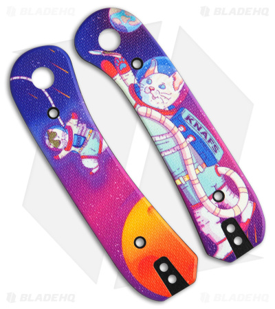 KNAFS Lander G-10 Knife Scales - Kitty Cosmo Crew 