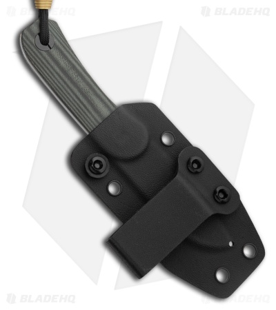 Knafs Lander 4 Fixed Blade Knife Black Micarta (2.6" Stonewash)