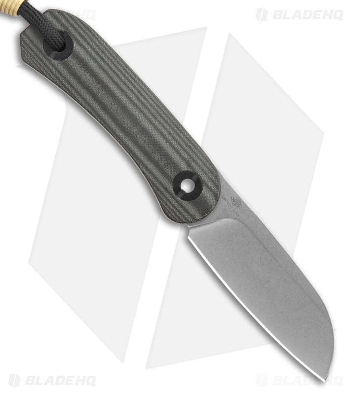 Knafs Lander 4 Fixed Blade Knife Black Micarta (2.6" Stonewash)