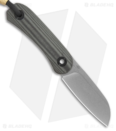 Knafs Lander 4 Fixed Blade Knife Black Micarta (2.6" Stonewash)