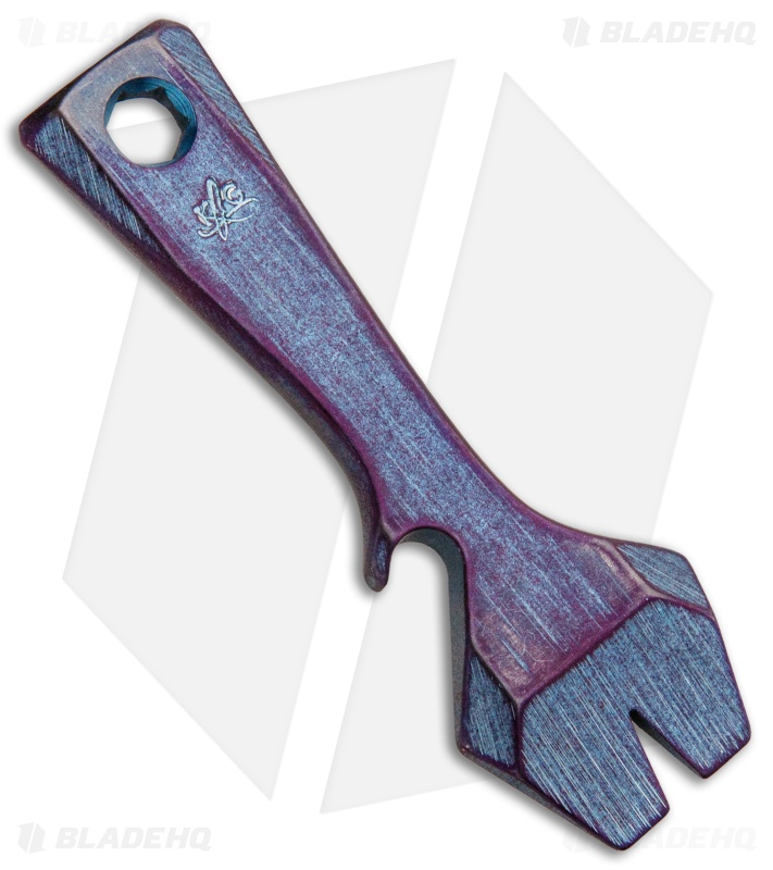 KnifeGuys Impact Tool (K.I.T.) Titanium Pocket Tool - Blurple Brushed