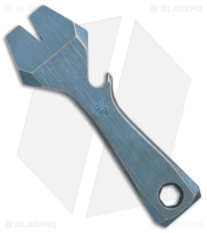 KnifeGuys Impact Tool (K.I.T.) Titanium Pocket Tool - Blue Brushed