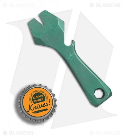 KnifeGuys Impact Tool  (K.I.T.) Titanium Pocket Tool - Green Stonewashed