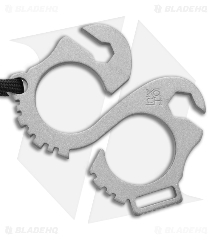Koch Tools Solo 2.0 EDC Stainless Steel Keychain Pocket Tool - Bead Blast