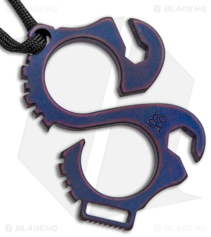 Koch Tools Solo 2.0 EDC Keychain Pocket Tool - Blue AnoTitanium 3/8"