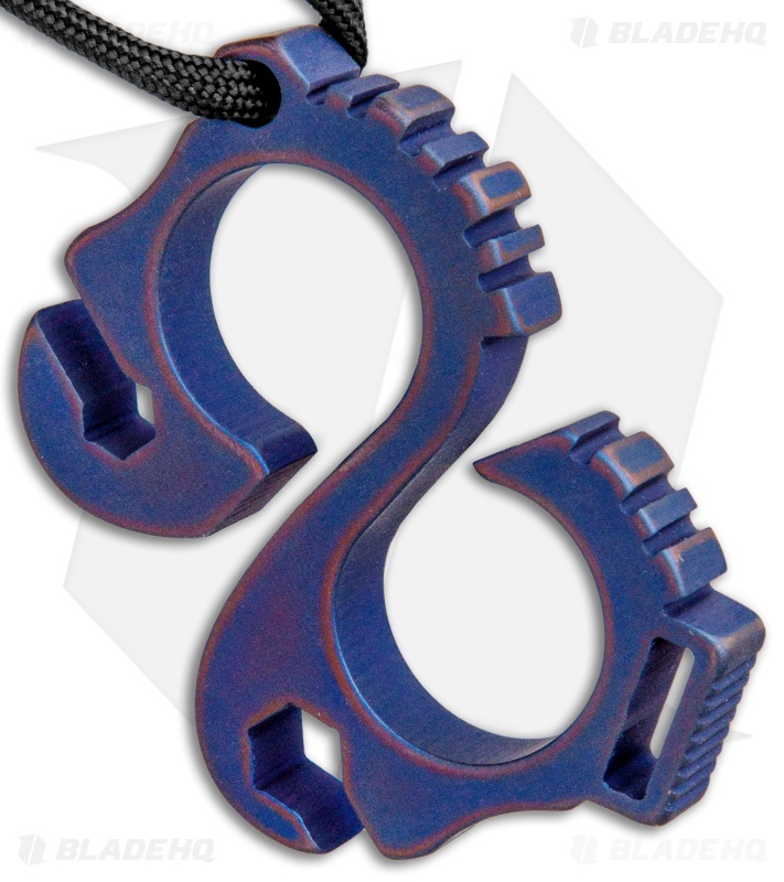 Koch Tools Solo 2.0 EDC Keychain Pocket Tool - Blue AnoTitanium 3/8"