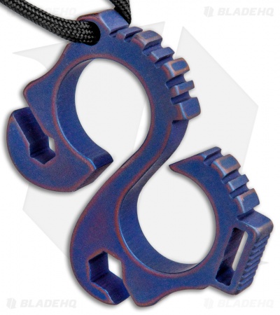 Koch Tools Solo 2.0 EDC Keychain Pocket Tool - Blue AnoTitanium 3/8"