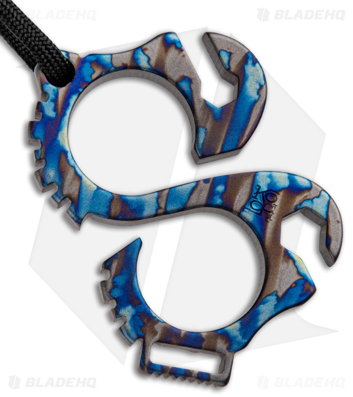 Koch Tools Solo 2.0 EDC Keychain Pocket Tool - Flame Ano Titanium 3/8