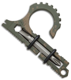 Koch Tools Duo Deuce Keychain Pocket Tool - Green/Bronze Cerakote Ti