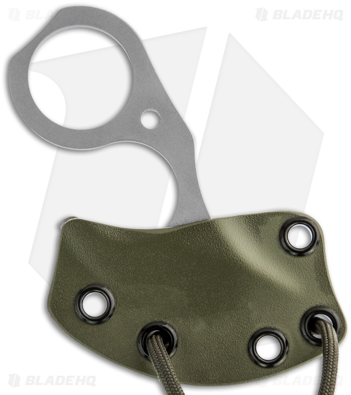 Krudo Knives Nano Fixed Blade Knife (2" Bead Blast Plain)