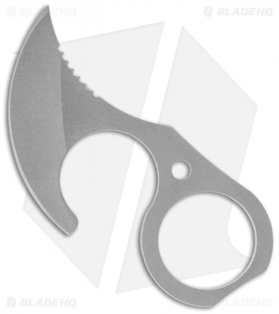 Krudo Knives Nano Fixed Blade Knife (2" Bead Blast Plain)
