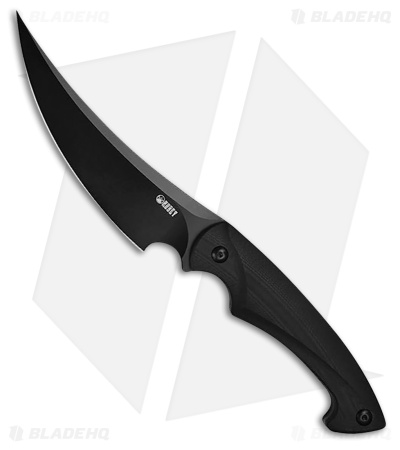 Kubey Persian Fixed Blade Knife Black G-10 (5.4" Black D2) KUB231B