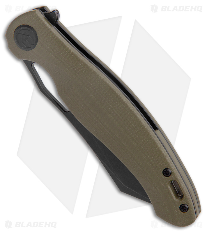 Kubey Drake Liner Lock Knife Green G-10 KU239B - Blade HQ