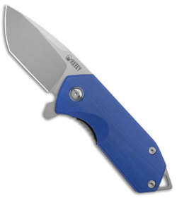 Kubey Campe Nest EDC Liner Lock Knife Blue G-10 (2.3" Satin)