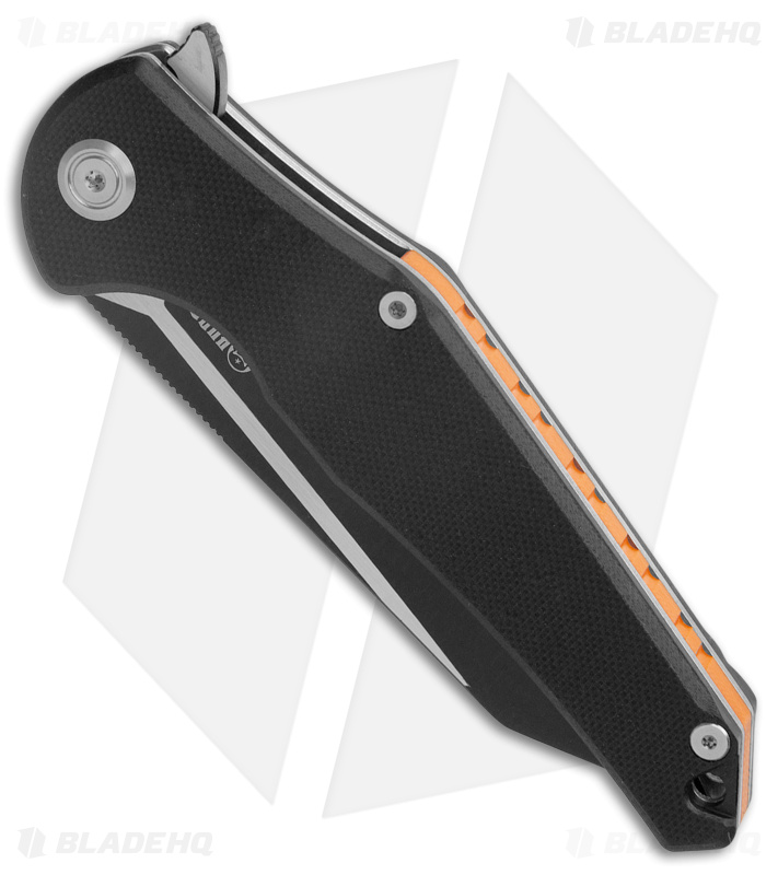 Kubey Flash Liner Lock Knife Black G-10 (3.8
