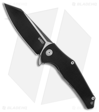 Kubey Flash Liner Lock Knife Black G-10 (3.8