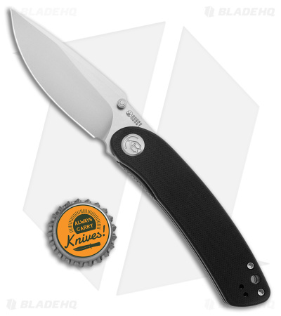 Kubey Momentum Liner Lock Knife Black G-10 (3.4" Bead Blast) KU344A